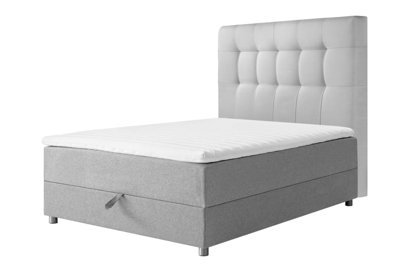 JOLLY Sängpaket Förvaringssäng 140x200 cm Ljusgrå - Ljusgrå - Komplett Sängpaket - Sängar med förvaring