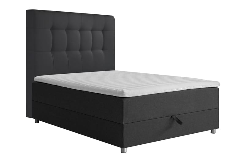 JOLLY Sängpaket Förvaringssäng 140x200 cm Mörkgrå - Mörkgrå - Komplett Sängpaket - Sängar med förvaring