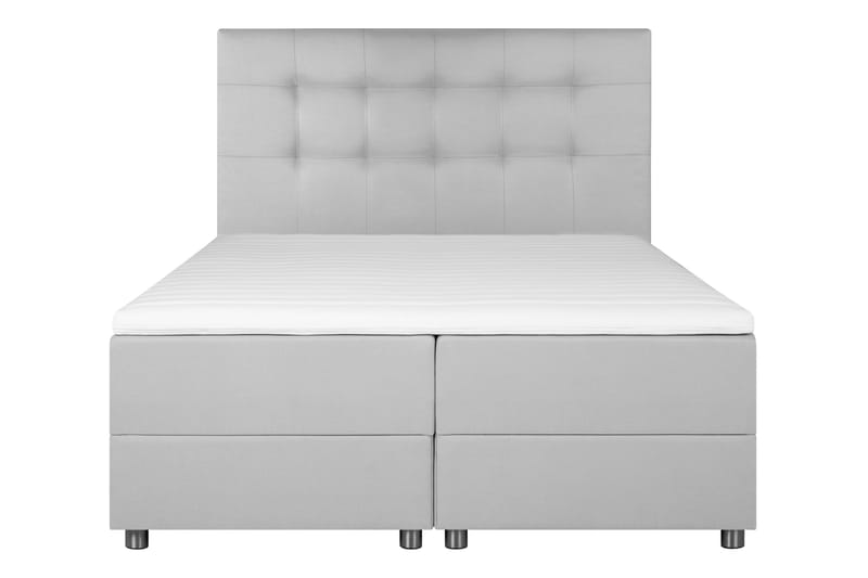 JOLLY Sängpaket Förvaringssäng 160x200 cm Ljusgrå - Ljusgrå - Komplett Sängpaket - Sängar med förvaring
