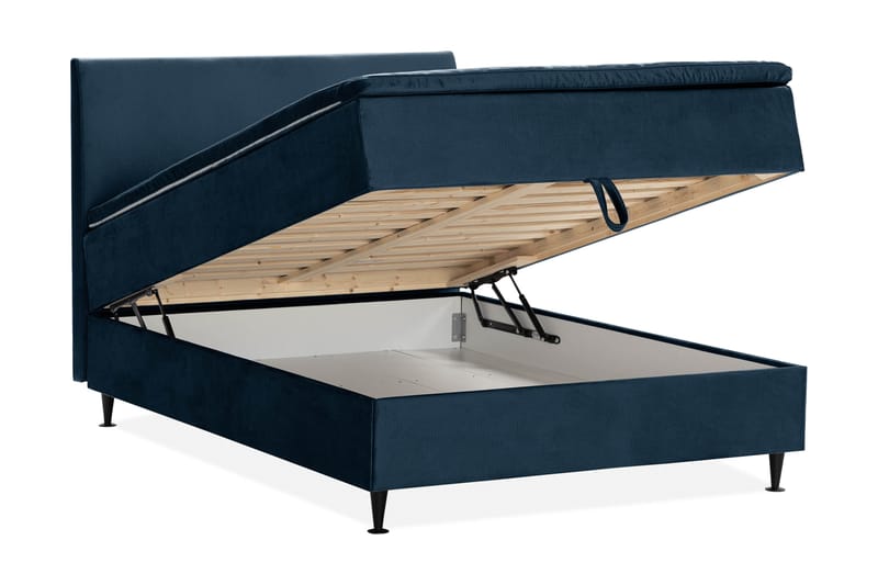 JOLLY PLUSS Sängpaket Förvaringssäng 140x200 cm Mörkblå - Mörkblå - Sängar med förvaring
