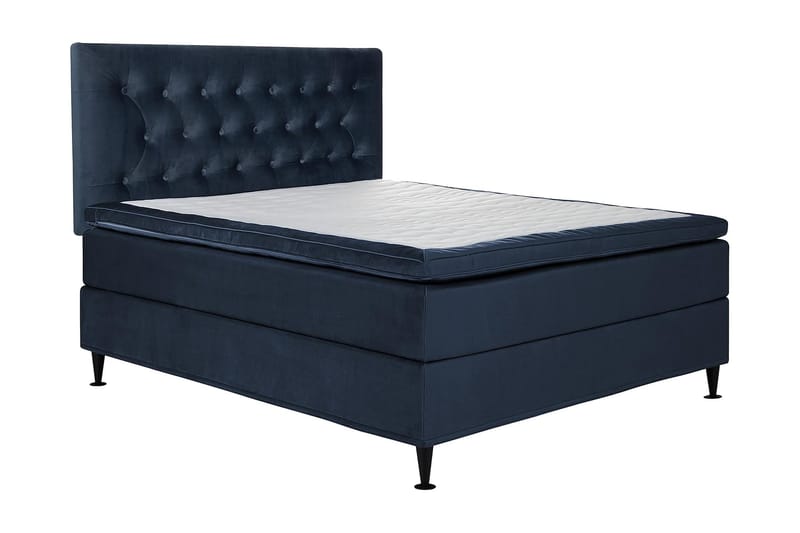 JOLLY PLUSS Sängpaket Kontinentalsäng 160x200 cm Mörkblå - Mörkblå - Kontinentalsängar