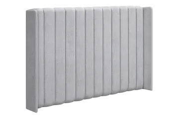 Joluma Komplett Sängpaket – Kontinentalsäng 160x200 cm i Tyg med Sänggavel + Bäddmadrass med Fasthetsgrad Medium - Ljusgrå - Möbler - Sovrum - Sängar - Komplett Sängpaket