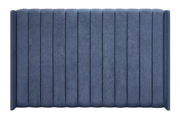 Joluma Komplett Sängpaket – Kontinentalsäng 160x200 cm i Tyg med Sänggavel + Bäddmadrass med Fasthetsgrad Medium - Mörkblå - Möbler - Sovrum - Sängar - Komplett Sängpaket