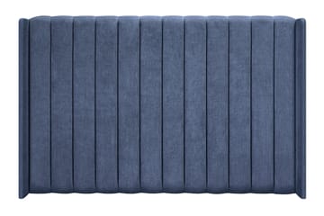 Joluma Komplett Sängpaket – Kontinentalsäng 180x200 cm i Tyg med Sänggavel + Bäddmadrass med Fasthetsgrad Fast - Mörkblå - Möbler - Sovrum - Sängar - Komplett Sängpaket