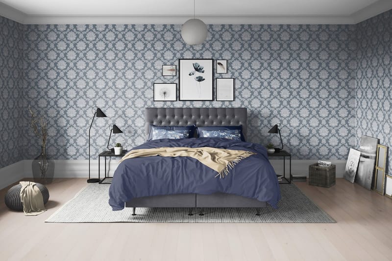 Joluma Kontinentalsäng Medium 140x200 cm - (+Fler val) 140x200 cm Mörkgrå - Möbler - Sovrum - Sängar - Komplett Sängpaket