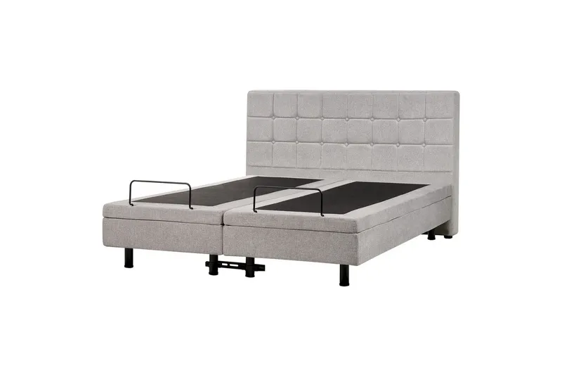 Justerbar säng Duke - Grå, svart, 160x200 cm - Möbler - Sovrum - Sängar - Komplett Sängpaket