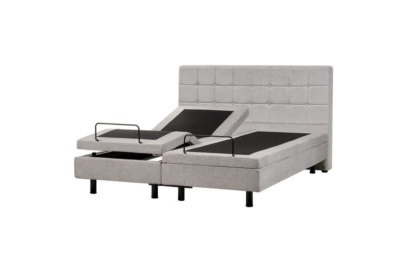 Justerbar säng Duke - Grå, svart, 160x200 cm - Möbler - Sovrum - Sängar - Komplett Sängpaket