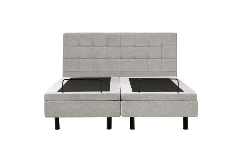 Justerbar säng Duke - Grå, svart, 160x200 cm - Möbler - Sovrum - Sängar - Komplett Sängpaket