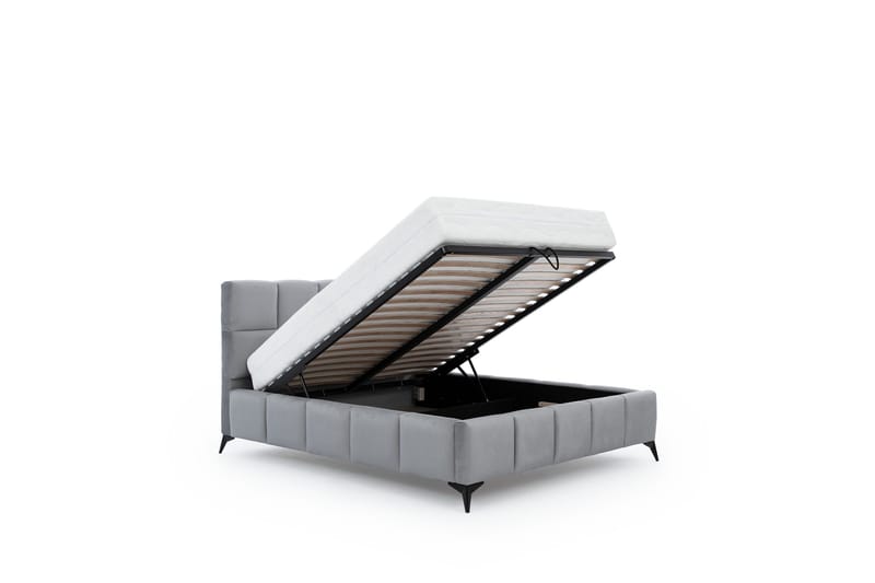 Kamble Sängram med Förvaring 160x200 cm - Beige - Möbler - Sovrum - Sängar - Sängar med förvaring