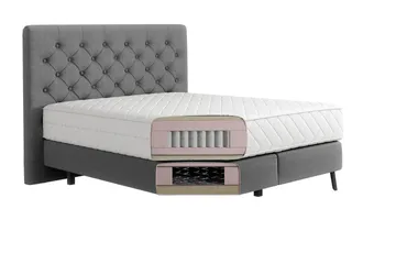 Katsumi Sängpaket Ramsäng 160x200 cm - Mörkrosa - Möbler - Sovrum - Sängar - Komplett Sängpaket