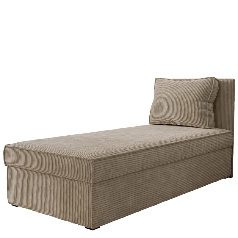 Kelven Liggfåt ölj med förvaring 92x205 cm, brun / beige