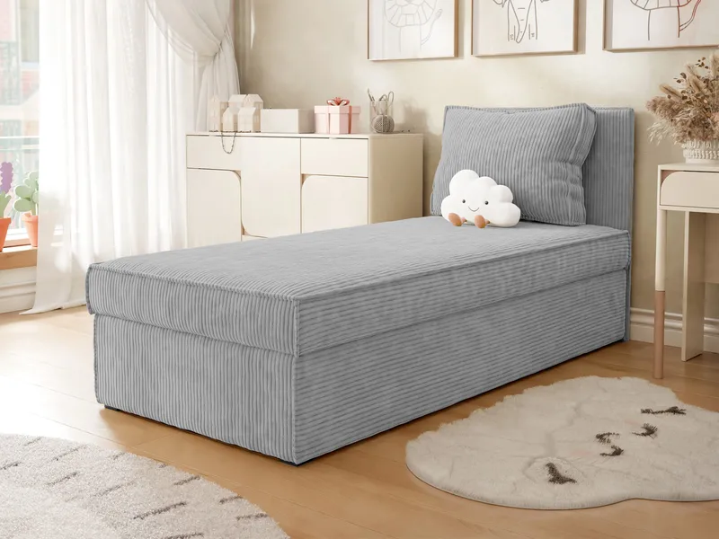 Kelven Liggfåtölj med förvaring 92x205 cm - grå - Möbler - Sovrum - Sängar - Enkelsängar