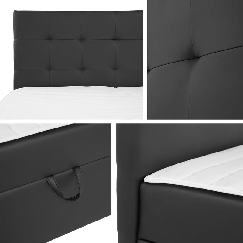 Kleiv Kontinentalsäng med förvaring 160x200 cm - brun - Möbler - Sovrum - Sängar - Kontinentalsängar