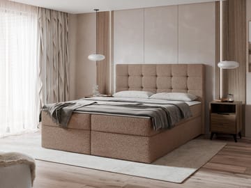 Kleiv Kontinentalsäng med förvaring 160x200 cm - brun - Möbler - Sovrum - Sängar - Kontinentalsängar