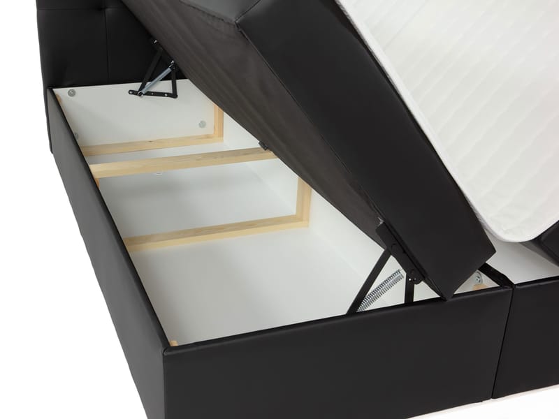 Kleiv Kontinentalsäng med förvaring 160x200 cm - brun - Möbler - Sovrum - Sängar - Kontinentalsängar