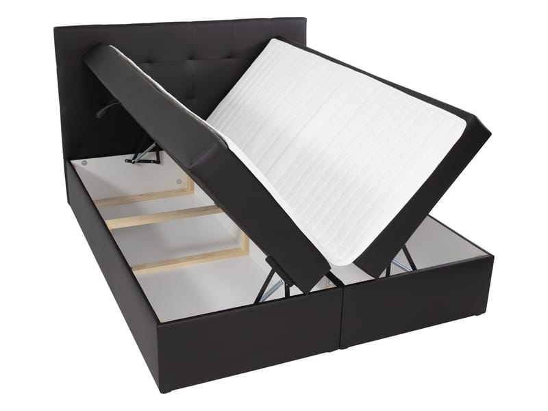 Kleiv Kontinentalsäng med förvaring 180x200 cm - brun - Möbler - Sovrum - Sängar - Kontinentalsängar