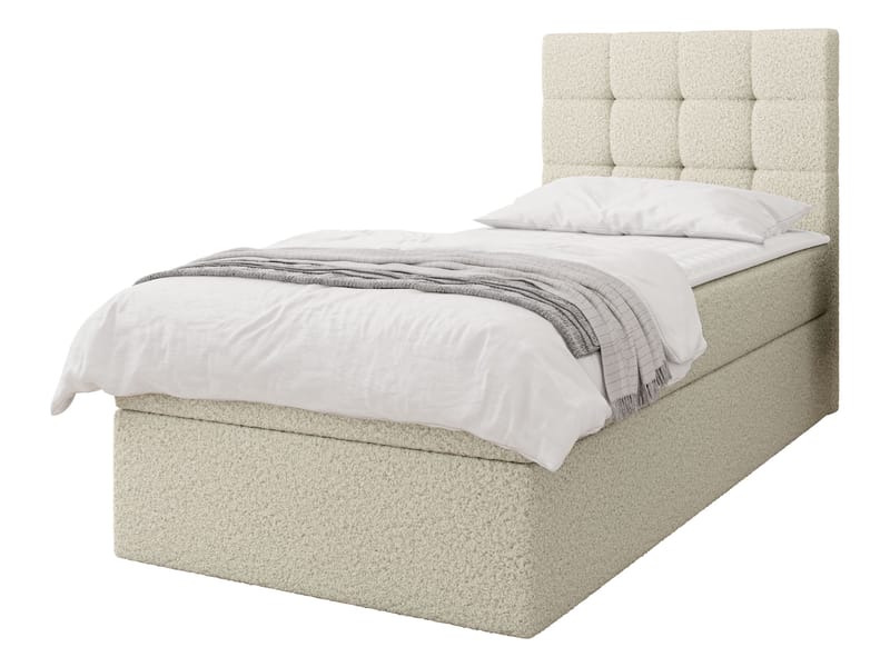 Kleiv Kontinentalsäng med förvaring 80x200 cm, beige