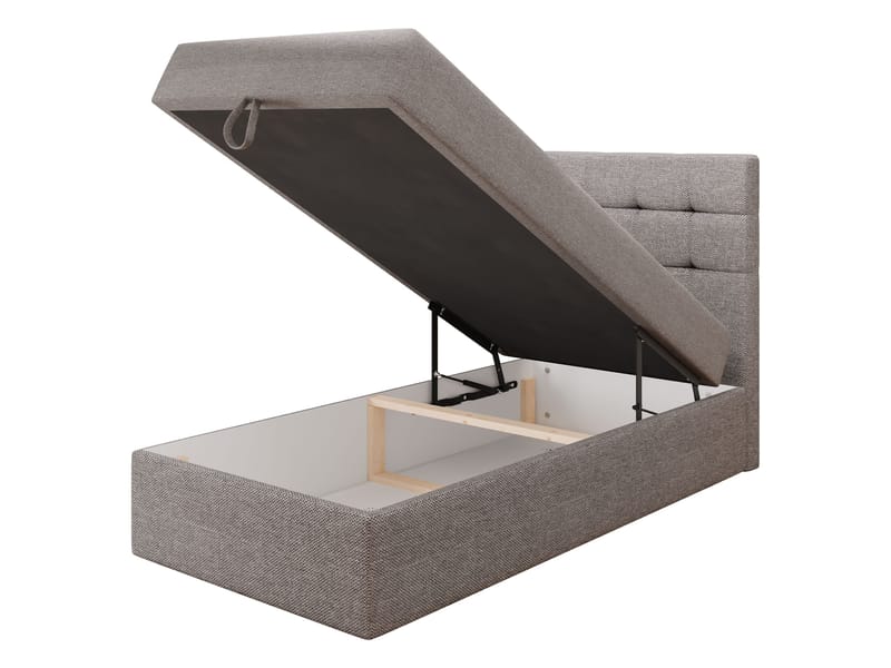Kleiv Kontinentalsäng med förvaring 90x200 cm - grå - Möbler - Sovrum - Sängar - Kontinentalsängar
