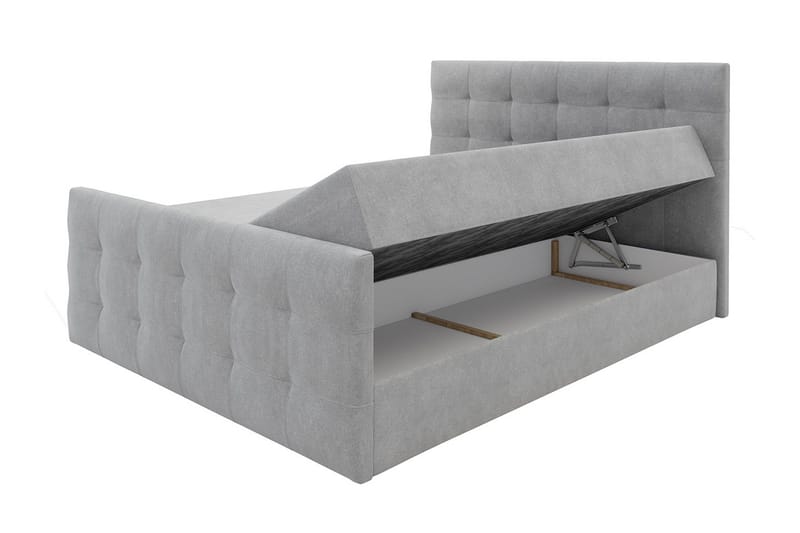 Kleos Kontinentalsäng 180x200cm med Sänggavel  Grå  Grå - Grå - Möbler - Sovrum - Sängar - Kontinentalsängar