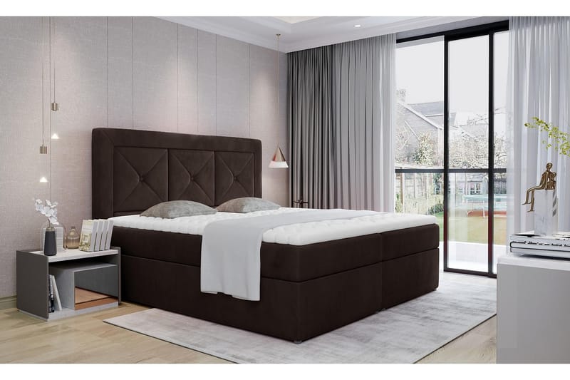 AKARCA Sängpaket 180x200 cm Brun - Möbler - Sovrum - Sängar - Komplett Sängpaket