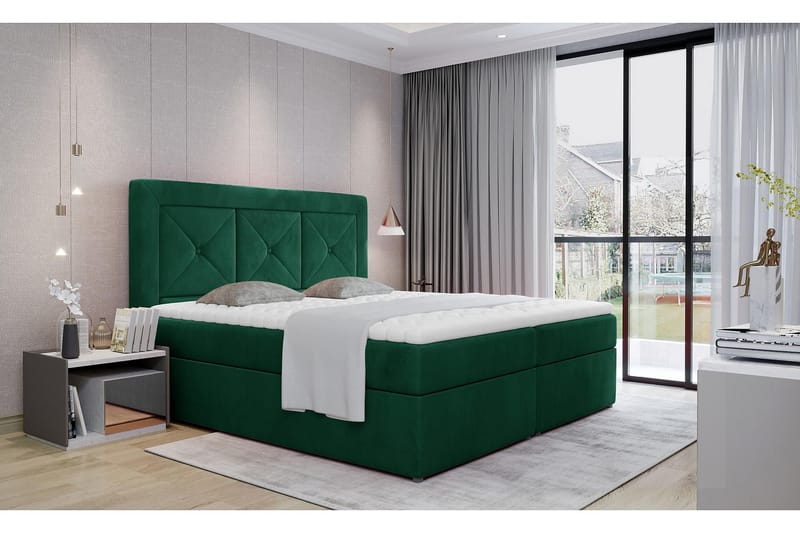 AKARCA Sängpaket 180x200 cm Grön - Möbler - Sovrum - Sängar - Komplett Sängpaket