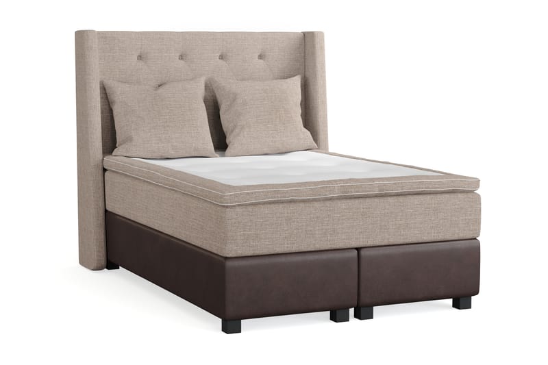 AUSTIN Sängpaket 140x200 m 2 Beiga Kuddar (+Fler val) Beige/ - Möbler - Sovrum - Sängar - Komplett Sängpaket