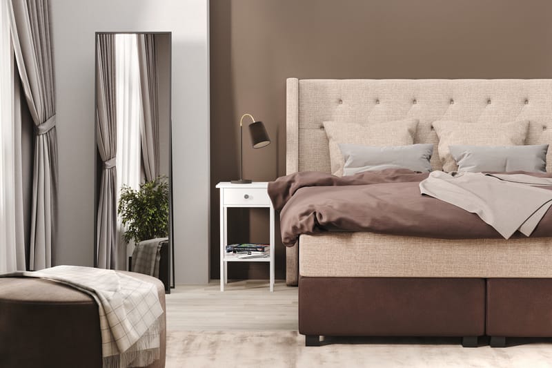 AUSTIN Sängpaket 140x200 m 2 Beiga Kuddar (+Fler val) Beige/ - Möbler - Sovrum - Sängar - Komplett Sängpaket