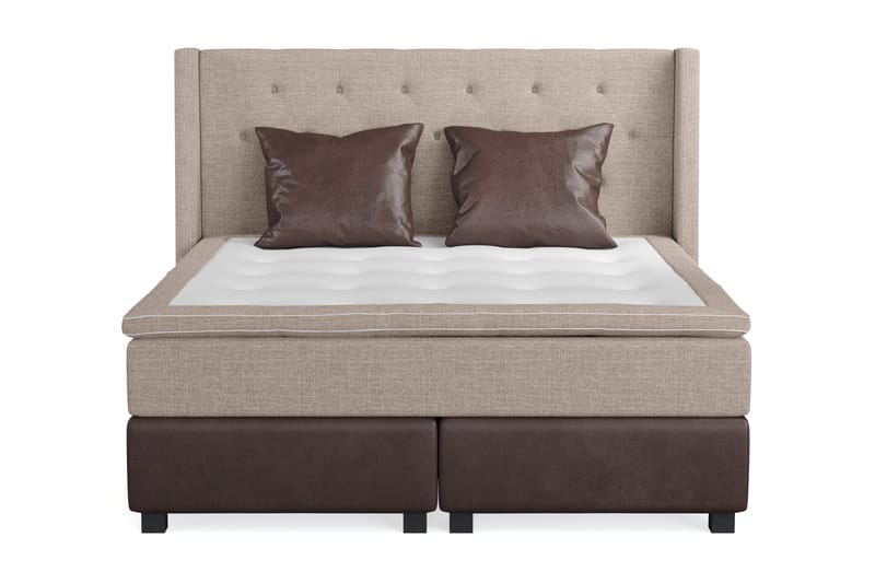 AUSTIN Sängpaket 160x200 m 2 Bruna Kuddar (+Fler val) Beige/ - Möbler - Sovrum - Sängar - Kontinentalsängar