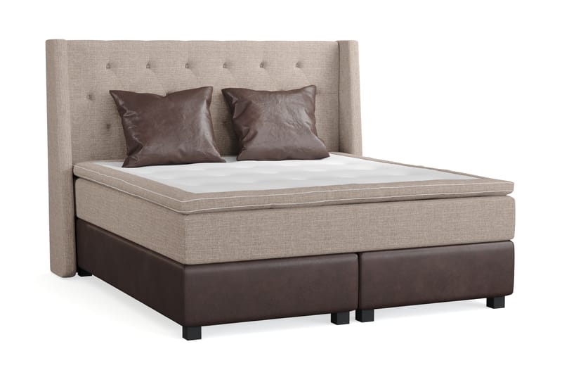 AUSTIN Sängpaket 160x200 m 2 Bruna Kuddar (+Fler val) Beige/ - Möbler - Sovrum - Sängar - Kontinentalsängar