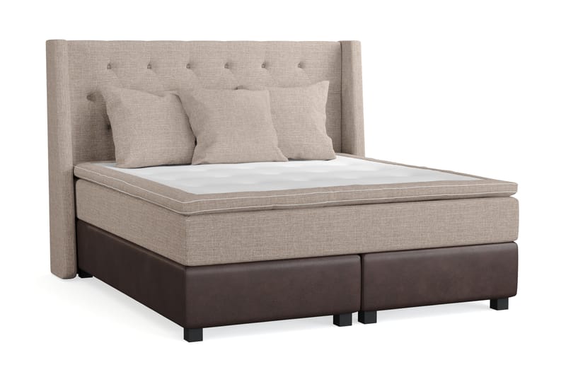AUSTIN Sängpaket 160x200 m 3 Beiga Kuddar (+Fler val) Beige/ - Möbler - Sovrum - Sängar - Kontinentalsängar