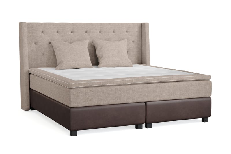 AUSTIN Sängpaket 210x210 m 2 Beiga Kuddar (+Fler val) Beige/ - Möbler - Sovrum - Sängar - Komplett Sängpaket