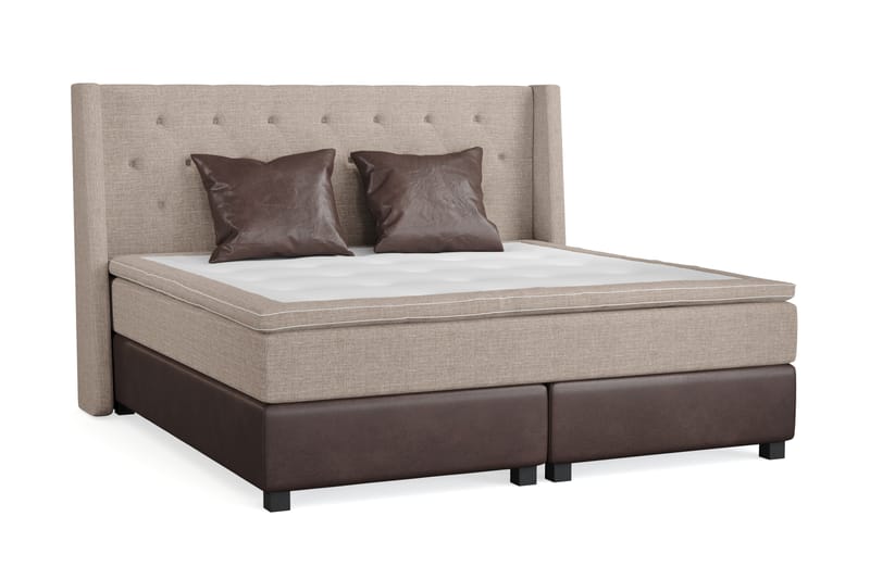 AUSTIN Sängpaket 210x210 m 2 Bruna Kuddar (+Fler val) Beige/ - Möbler - Sovrum - Sängar - Komplett Sängpaket