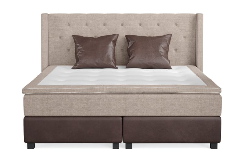 AUSTIN Sängpaket 210x210 m 2 Bruna Kuddar (+Fler val) Beige/ - Möbler - Sovrum - Sängar - Komplett Sängpaket