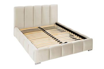 Cleaton Sängram 180x200 cm med Förvaring HVILA Pocketresårmadrass och Bäddmadrass i Polysterskum med Tvättbar klädsel - Grå/Vit - Möbler - Sovrum - Sängar - Komplett Sängpaket
