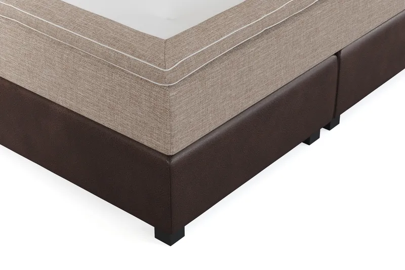 Cuba Sängpaket 160x200 med Två Beiga Kuddar - (+Fler val) Beige/Brun - Möbler - Sovrum - Sängar - Kontinentalsängar