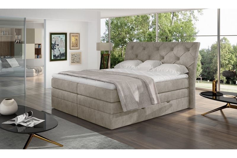 DARBRES Sängpaket 140x200 cm Beige - Möbler - Sovrum - Sängar - Komplett Sängpaket