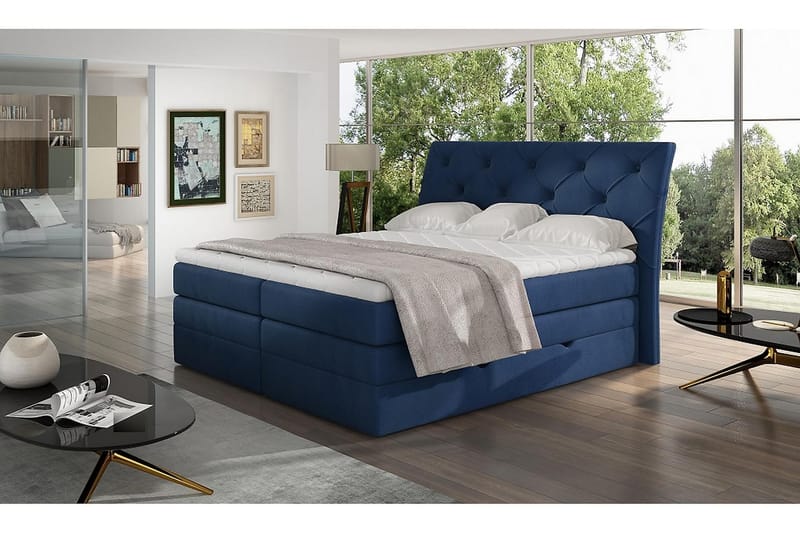 DARBRES Sängpaket 180x200 cm Blå - Möbler - Sovrum - Sängar - Komplett Sängpaket