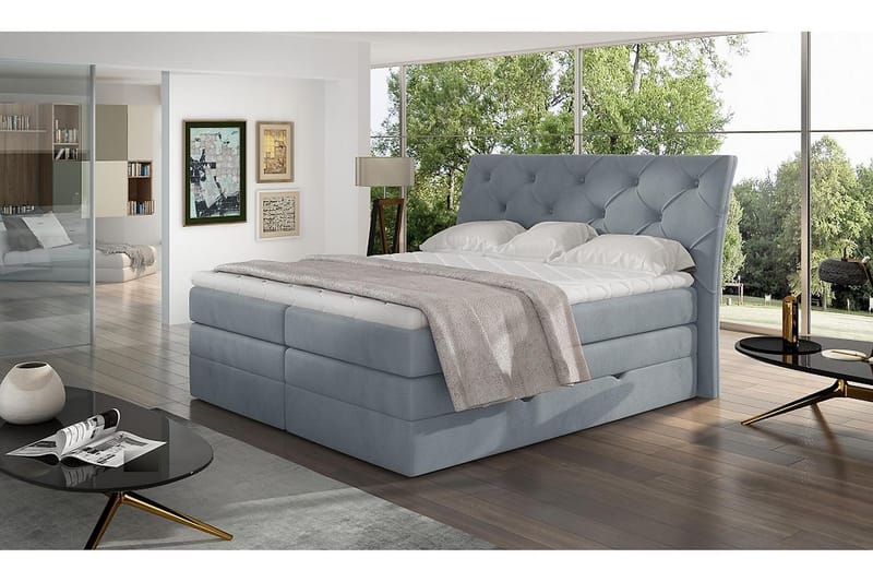 DARBRES Sängpaket 180x200 cm Blå - Möbler - Sovrum - Sängar - Komplett Sängpaket