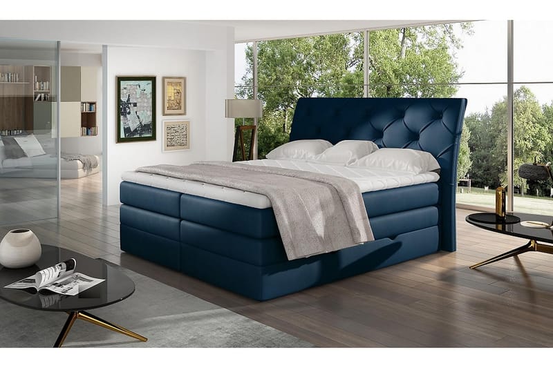 DARBRES Sängpaket 180x200 cm Blå - Möbler - Sovrum - Sängar - Komplett Sängpaket