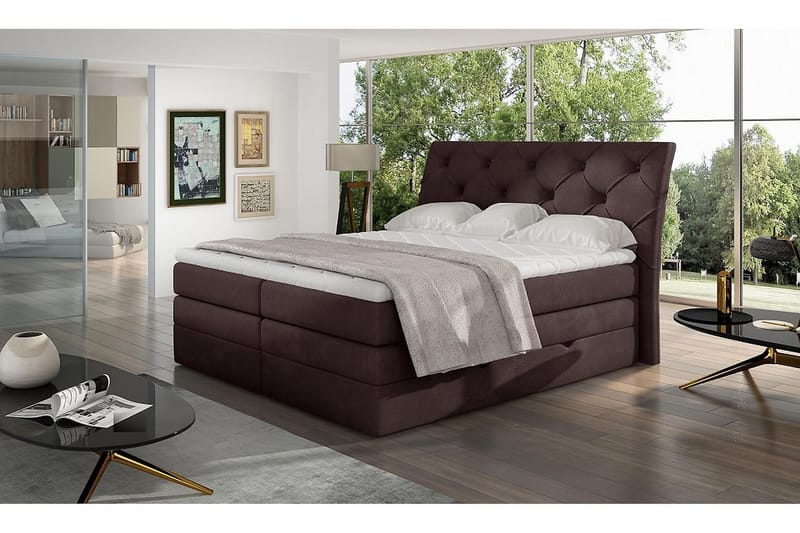 DARBRES Sängpaket 180x200 cm Brun - Möbler - Sovrum - Sängar - Komplett Sängpaket