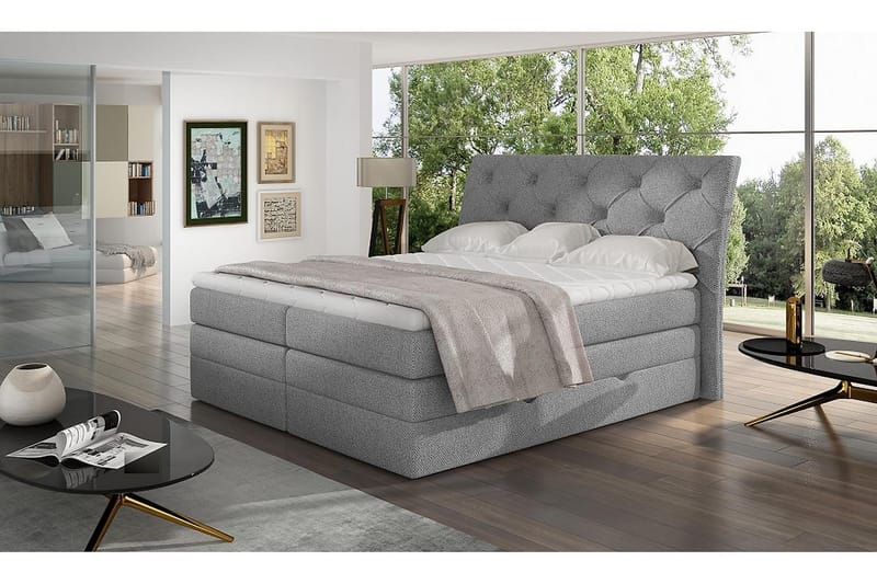 DARBRES Sängpaket 180x200 cm Grå - Möbler - Sovrum - Sängar - Komplett Sängpaket