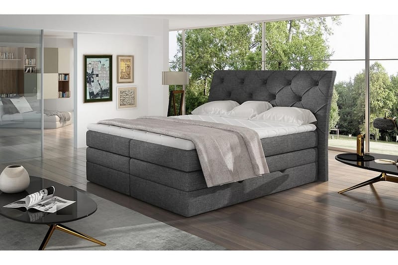 DARBRES Sängpaket 180x200 cm Grå - Möbler - Sovrum - Sängar - Komplett Sängpaket