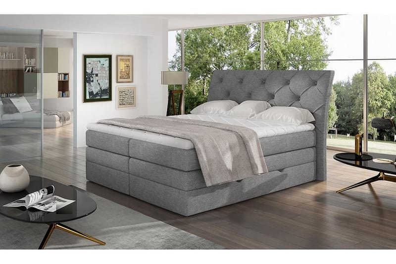 DARBRES Sängpaket 180x200 cm Grå - Möbler - Sovrum - Sängar - Komplett Sängpaket