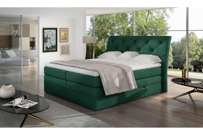 DARBRES Sängpaket 180x200 cm Grön - Komplett Sängpaket