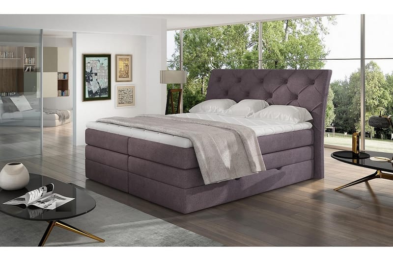 DARBRES Sängpaket 180x200 cm Lila - Möbler - Sovrum - Sängar - Komplett Sängpaket