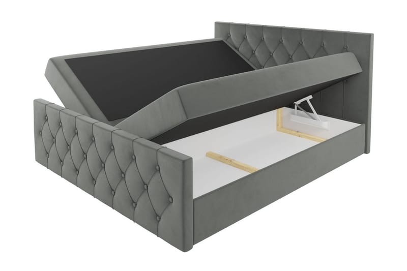 Davendra Sängpaket Kontinentalsäng 180x200 cm med Förvaring - Blå - Möbler - Sovrum - Sängar - Komplett Sängpaket