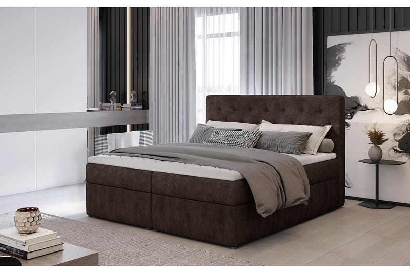 DUNTROON Sängpaket 160x200 cm Brun - Möbler - Sovrum - Sängar - Komplett Sängpaket