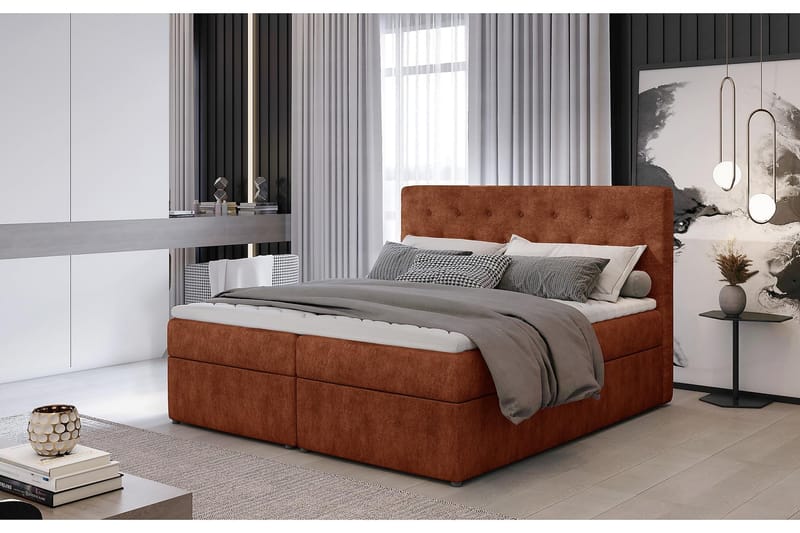 DUNTROON Sängpaket 160x200 cm Röd - Komplett Sängpaket