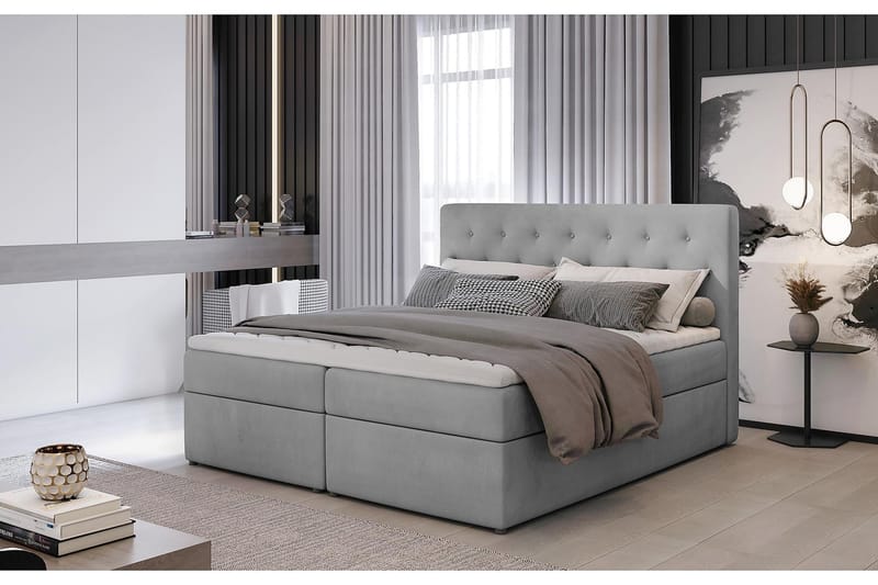 DUNTROON Sängpaket 180x200 cm Grå - Möbler - Sovrum - Sängar - Komplett Sängpaket