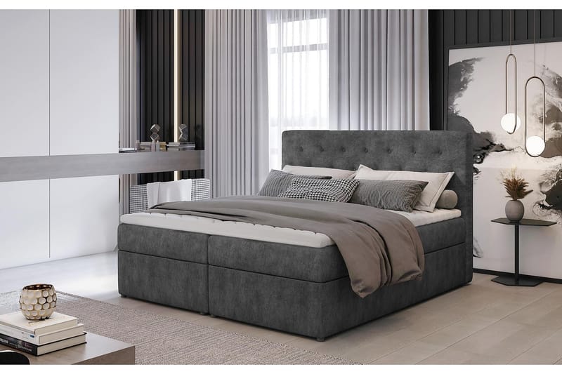 DUNTROON Sängpaket 180x200 cm Grå - Möbler - Sovrum - Sängar - Komplett Sängpaket